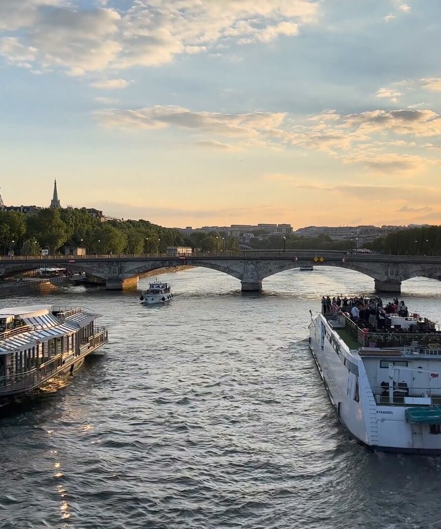 Paris riverside with the Eiffel Tower